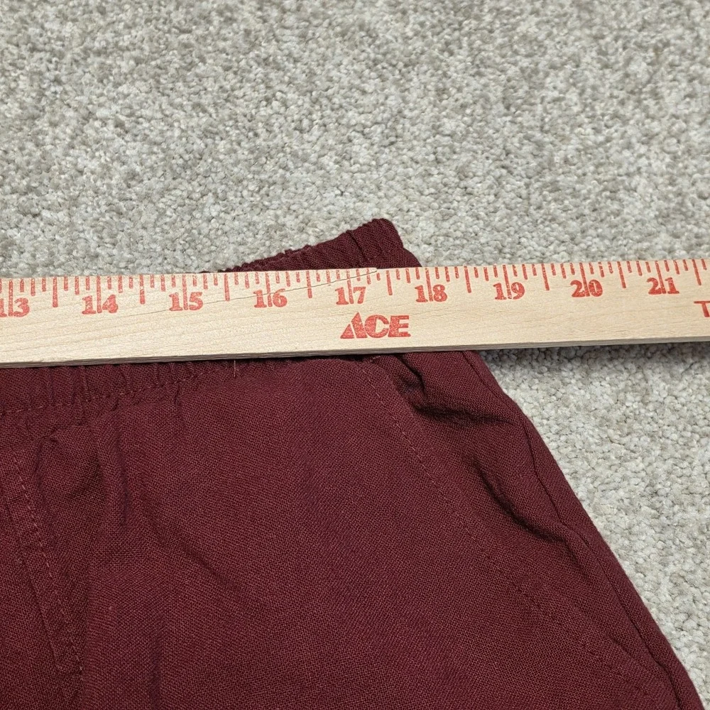 Kidoriman Men's Gelyu Harem Japanese Street Burgundy Red Cotton Jogger Pants 3XL